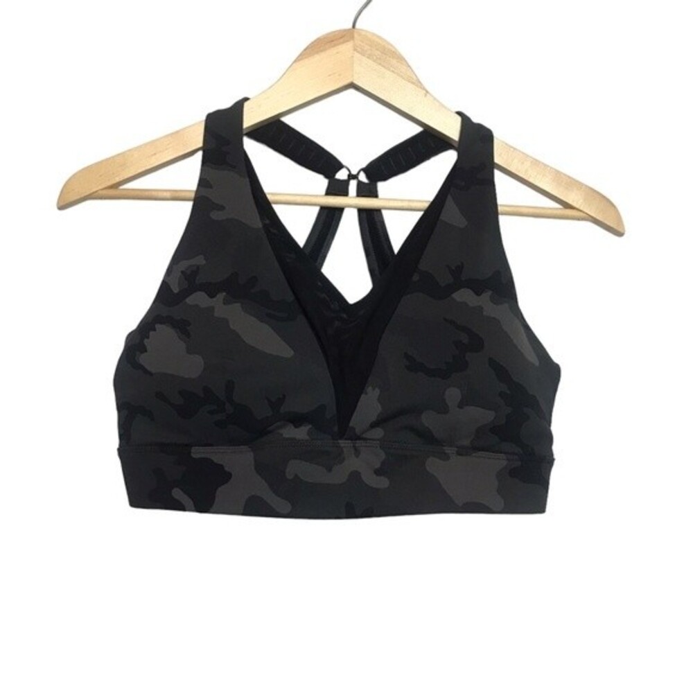 Zyia‎ Forest Camo Adjustable Mesh Bra Size Large. Excellent Preowned Condition